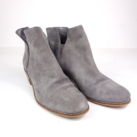 Cole Haan Gray Suede Abbott Booties - Picture 2 of 10